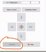 Screenshot showing MLA150 "Set Zero" button.