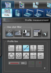 Olympus LEXT - Measurement: Profile 2-point Buttons