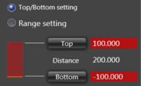 Olympus LEXT - Top-Bottom Setting buttons