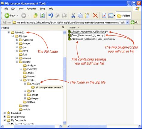 Screenshot: Windows - Where to place the Analyze folder.