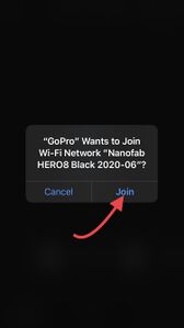 GoPro Hero8 Black - Enable preview 3 - join wifi network IMG 2770.jpg